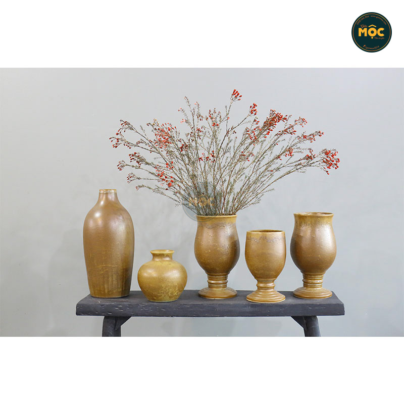 Cắm Hoa Tươi | Mờ | 3696 Bình Bầu Đáy Túm 20x20x43 M7