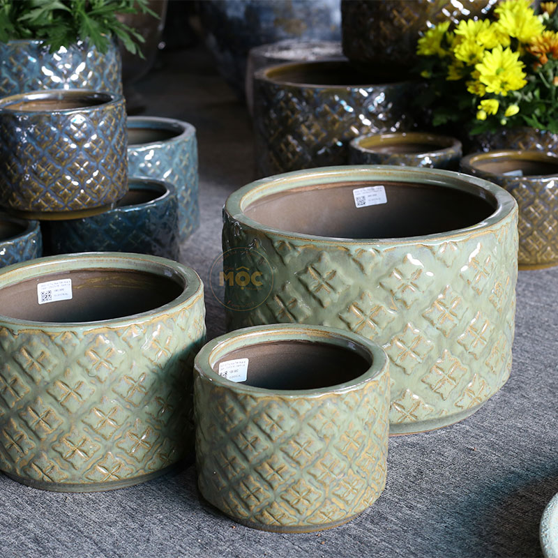 3537 ID Trụ Họa Tiết Hoa 4 Cánh 23x23x18
