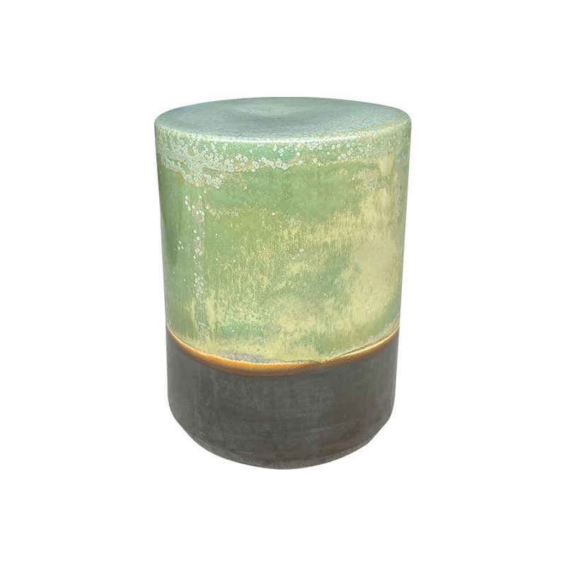 4141 Đôn Trụ 35x35x46 Xanh Trổ Phối Đen Loại 2